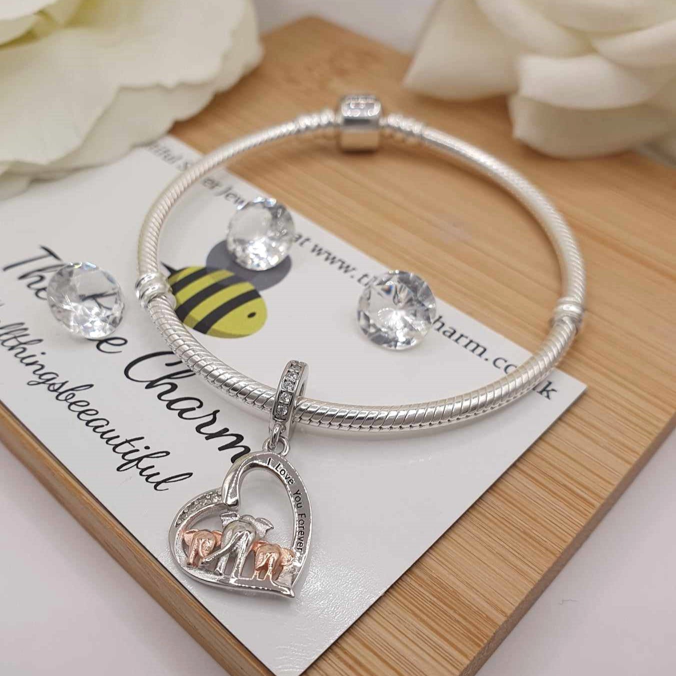 Love You Forever Charm - The Bee Charm