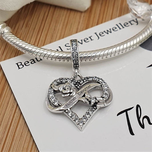 Mother and Daughter Love Charm | 925 Sterling Silver | The Bee Charm