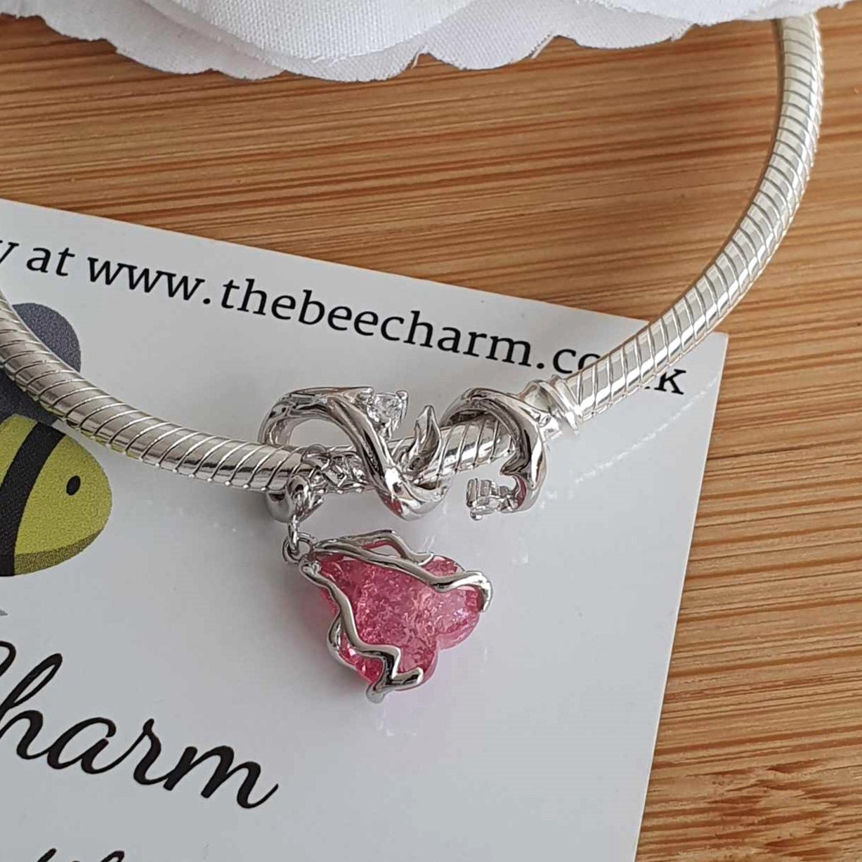 Pretty In Pink Charm - The Bee Charm