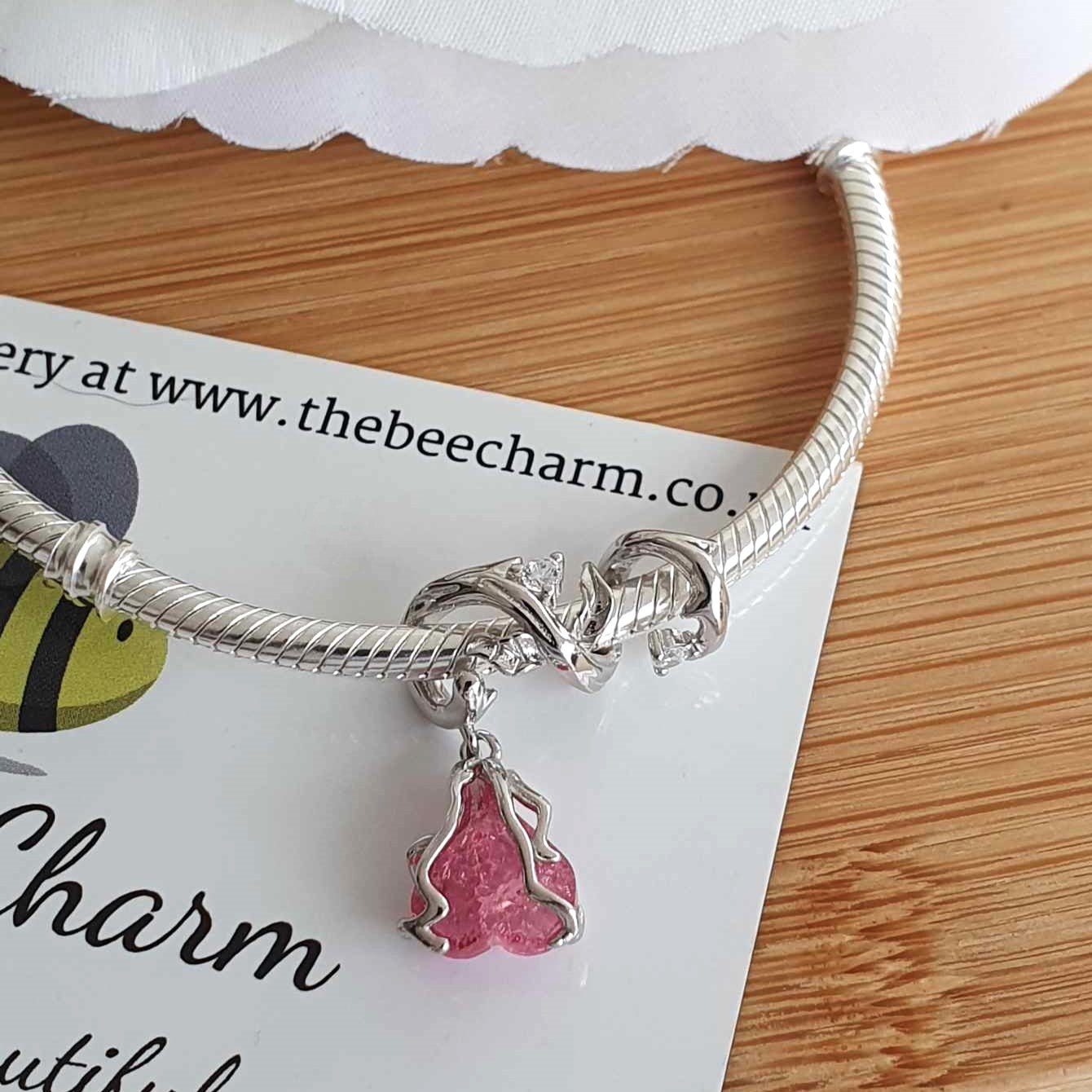 Pretty In Pink Charm - The Bee Charm