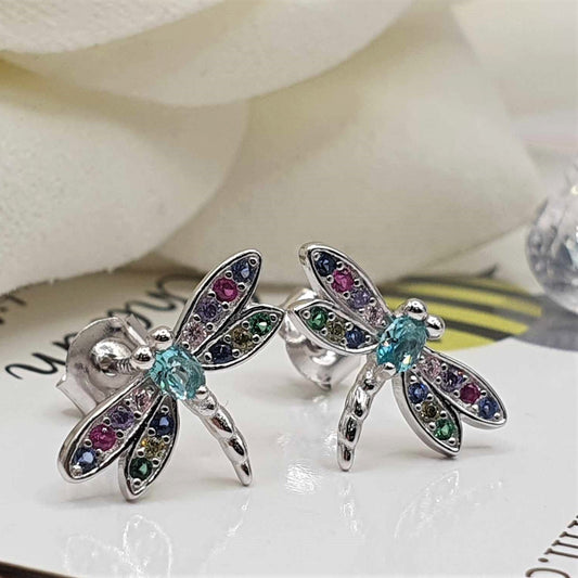 Summer Dragonfly Earrings - The Bee Charm
